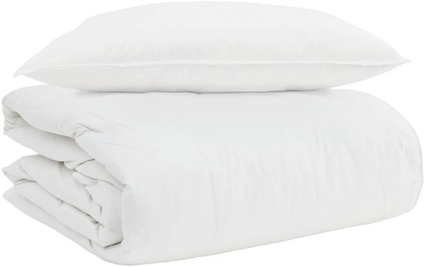 vidaXL 2-in-1 Bettdecke mit Kissen 2 pcs Weiß Daunenfeder 3376348 Bild 2