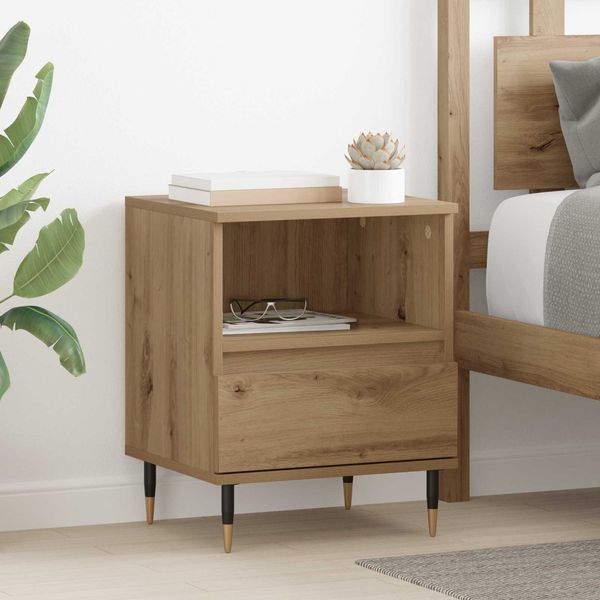 vidaXL Nachttisch 2 pcs Artisan-Eiche 40 x 35 x 50 cm Holzwerkstoff 882652