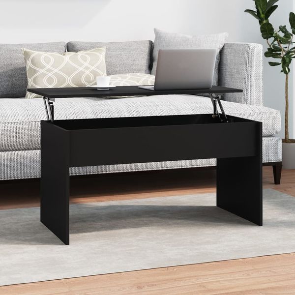 vidaXL Couchtisch Schwarz 102x50,5x52,5 cm Holzwerkstoff 809630