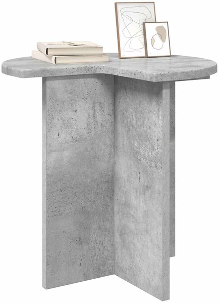 vidaXL Beistelltisch mit Speicher Betongrau Ø 39 x 38 cm Holzwerkstoff 8001085 Bild 3