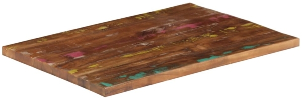 vidaXL Tischplatte 90x50x2,5 cm Rechteckig Altholz Massiv 371048