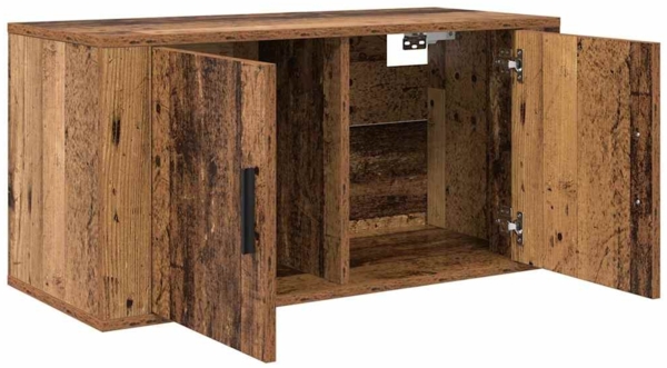 vidaXL Wandmontiertes TV-Regal Altholz 80 x 34,5 x 40 cm Holzwerkstoff 881150