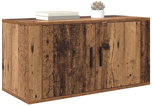 vidaXL Wandmontiertes TV-Regal Altholz 80 x 34,5 x 40 cm Holzwerkstoff 881150 Bild 3