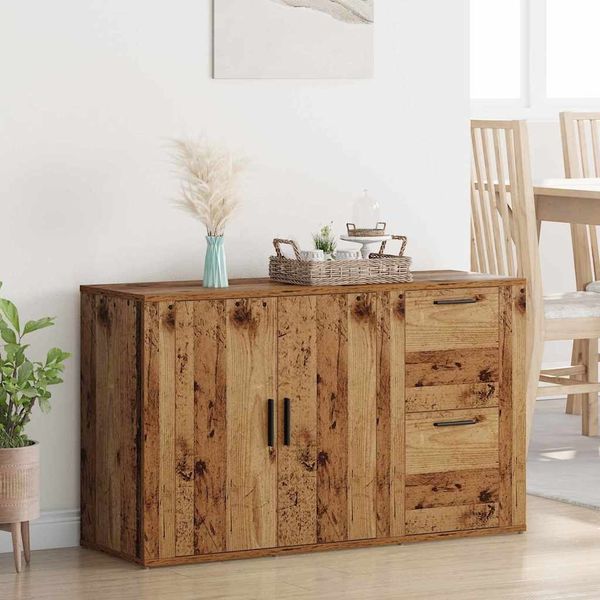 Kommode, Sideboard mit Schubladen Altholz 100 x 33 x 59,5 cm Holzwerkstoff