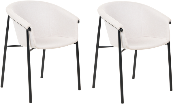 Esszimmerstuhl 2er Set AMES Helles Beige
