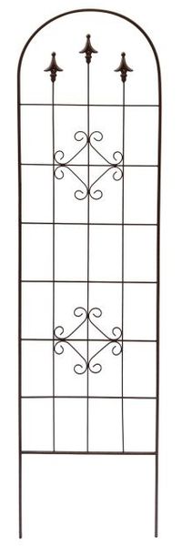TrendLine Rankgitter braun ca. 180 cm Halterung Gitter Zäune Garten Pflanzen
