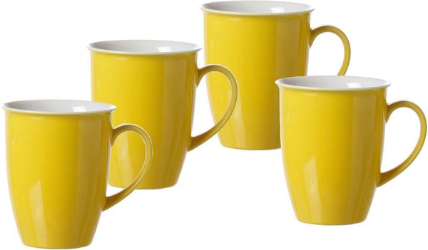 Ritzenhoff & Breker DOPPIO Kaffeebecher 320 ml Gelb 4er Set