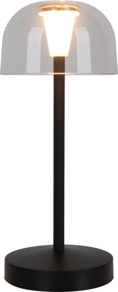 Light & More LED Akku-Tischleuchte Gomba schwarz dimmbar Bild 1