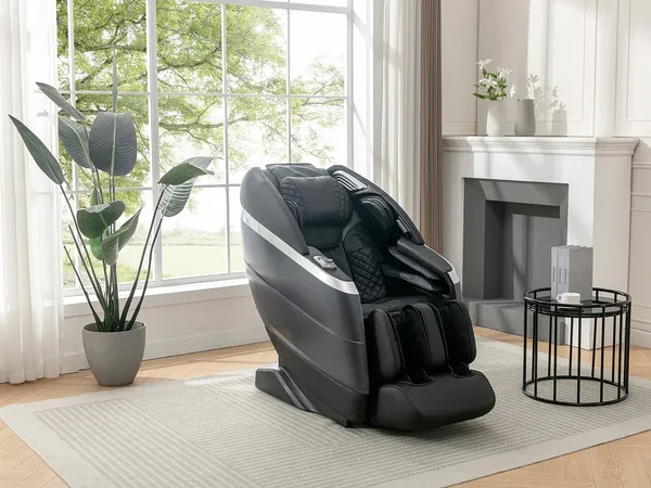 Vente-unique - ULAP Sessel Kunstleder Schwarz - B 75,5 cm x H 115,5 cm x L 156 cm