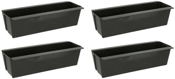 Meinposten Blumenkasten Pflanzkästen Palette Paletten Pflanzkasten Palettenbeet Blumenkasten (Spar-Set, 4 St, 2er Set, 4er Set, 6er Set, 12er Set), Einsatz für Europaletten