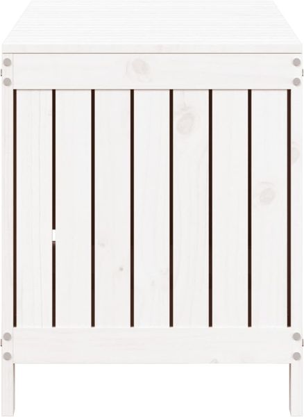 vidaXL Gartentruhe Weiß 115x49x60 cm Massivholz Kiefer 823837 Bild 7