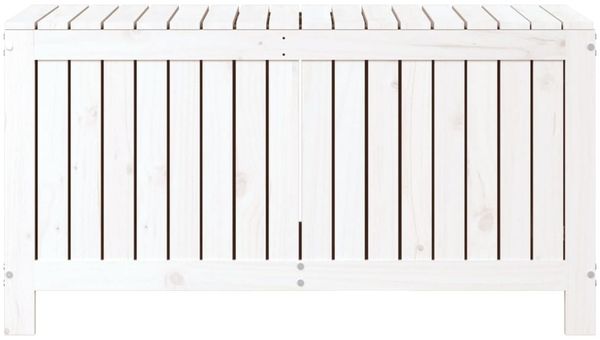 vidaXL Gartentruhe Weiß 115x49x60 cm Massivholz Kiefer 823837 Bild 6