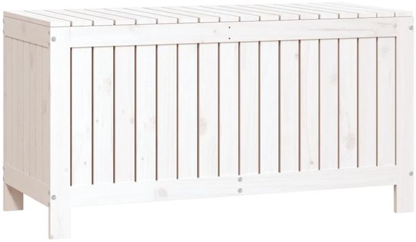 vidaXL Gartentruhe Weiß 115x49x60 cm Massivholz Kiefer 823837 Bild 5
