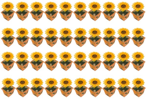 10er Set LED Solarleuchten im Blumen Design für den Garten