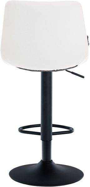 CLP Barhocker Jerry Kunstleder höhenverstellbar und 360 drehbar,weiß schwarz Bild 6