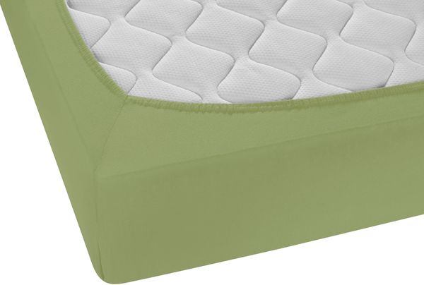 biberna Feinjersey-Spannbetttuch 0077144, fichte, 1x 90x190 cm - 100x200 cm Bild 2