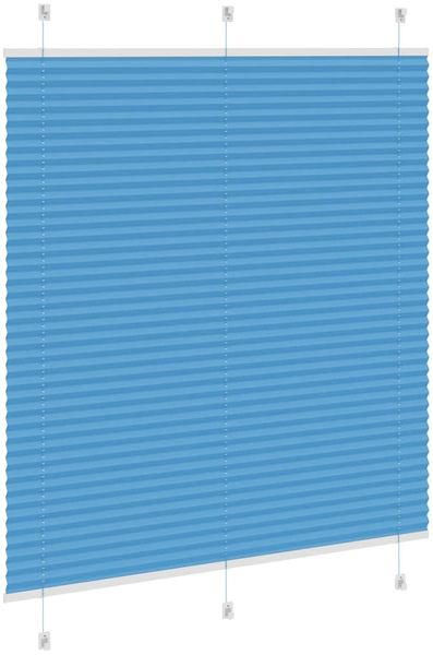 vidaXL Plissee Blau 115x100 cm Stoffbreite 114,4 cm Polyester 4015180 Bild 4