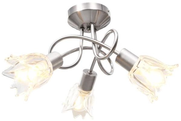 vidaXL Deckenleuchte Glas-Lampenschirme für 3 E14 Glühlampen 289227