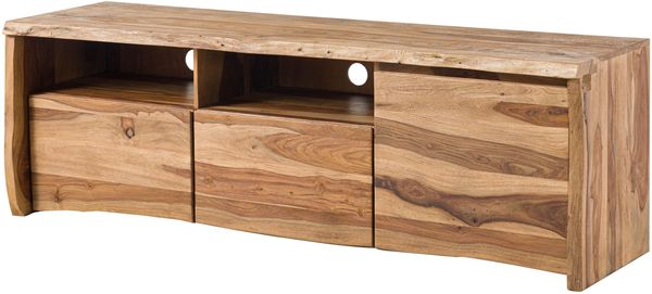 TV-Board Sheesham 178x48x58 natur lackiert / sandgestrahlt PURE SHEESHAM #123