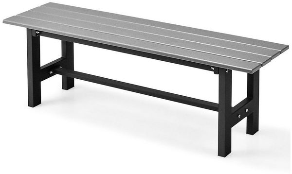 COSTWAY Gartenbank 2-Sitzer Sitzbank, bis 300kg, 120 x 36 x 40,5 cm