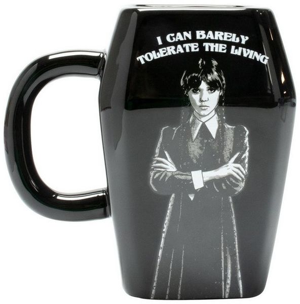 Mad Monkey Tasse Wednesday Addams Socken und Tasse Geschenkset