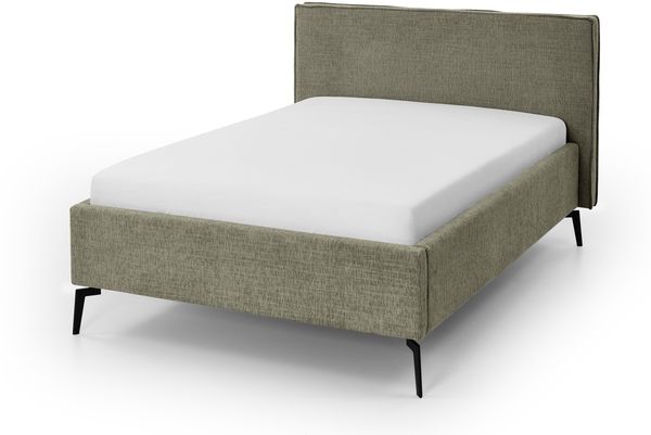 Matera Polsterbett braun Polyester Stoffbezug Baltimore 216cm x 165cm x 112cm