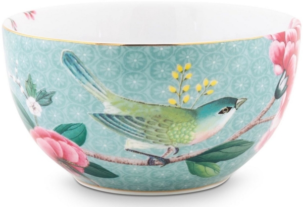 PiP Studio Schale Blushing Birds Bowl blue 12 cm, Porzellan, (Schüsseln & Schalen), Bowl Blushing Birds Blue 12cm Bild 1