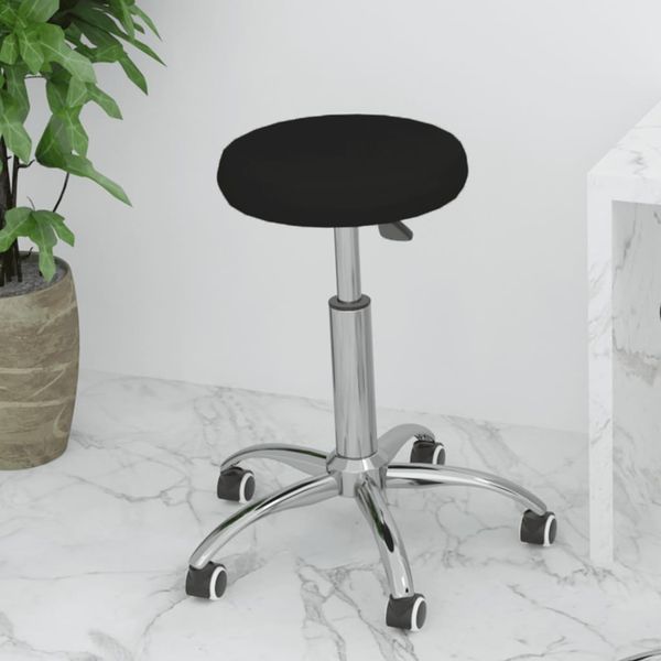 vidaXL Bürostuhl Drehbar Schwarz Kunstleder 333152