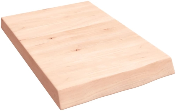 vidaXL Wandregal 40x60x(2-6) cm Massivholz Eiche Unbehandelt 363517