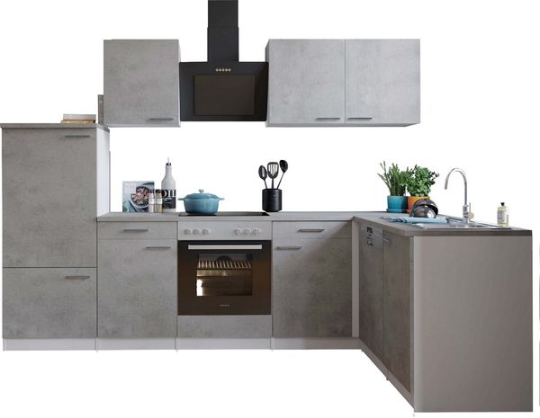 RESPEKTA Winkelküche Malia, Breite 280 cm, 85 cm Arbeitshöhe, in exklusiver Konfiguration für OTTO