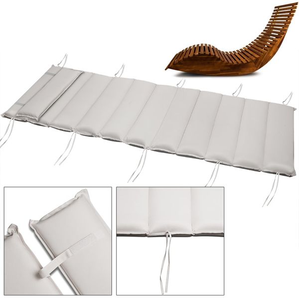 CASARIA® JAVA Sonnenliege inkl. Auflage Holz Creme Bild 6