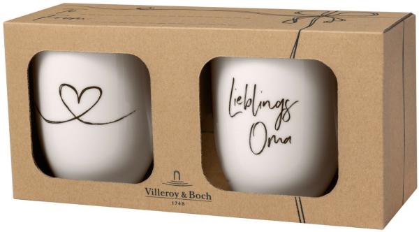 Villeroy & Boch Statement Kaffeebecher 280 ml 2er Set Lieblingsoma - DS