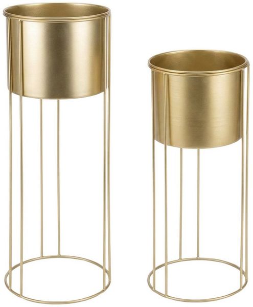EDAXO Blumenständer Goldene Blumenständer Glamour OSMOS, 2er-Set (2er-Set, Set aus 2 Stück)