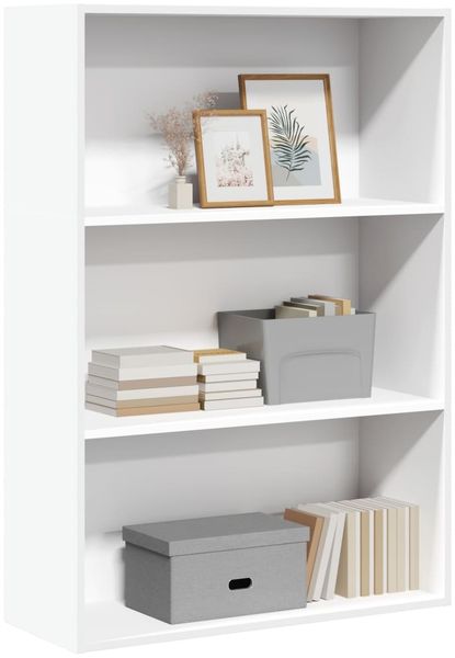 vidaXL Bücherregal Weiß 80x30x114 cm Holzwerkstoff 857931