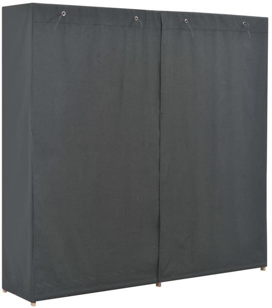 vidaXL Kleiderschrank Grau 173 x 40 x 170 cm Stoff 248199 Bild 3