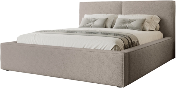 Polsterbett Sokoz Boucle (Farbe: Coral 50, Größe: 200 x 200)