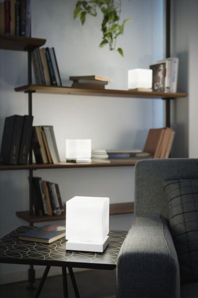 FABAS LUCE No. 3407-30-225 LED Tischleuchte Brenta weiß gold matt 14 cm Touchdimmer Bild 5