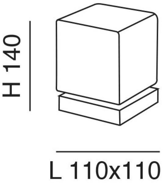 FABAS LUCE No. 3407-30-225 LED Tischleuchte Brenta weiß gold matt 14 cm Touchdimmer Bild 3