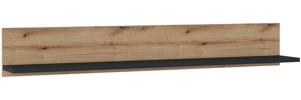 Wandboard Colditz / Corte, Holzwerkstoff, Holzfarben, 160 x 24 x 22 cm