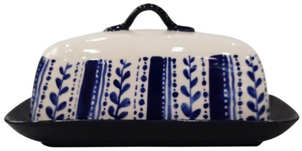 Neuetischkultur Butterdose Butterdose Keramik gemustert, Keramik, (1-tlg), inklusive Deckel Bild 1