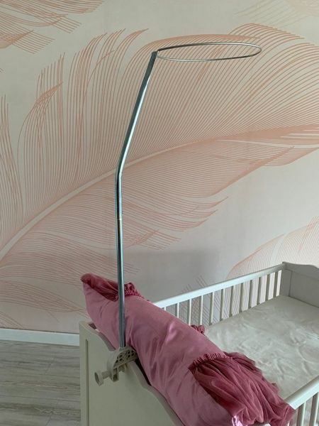 Baby Fancyroom Betthimmel Himmelstange Babybett, Baldachin Halterung, Kinderbett, universal (qualitativ, 3-tlg. Fixmaß), passend zu allen standart Betthimmeln sowie von Baby Fancyroom