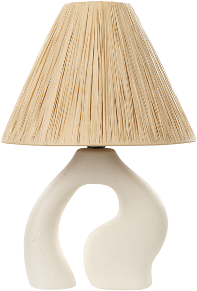 Tischleuchte BARBAS Keramik Natürlich