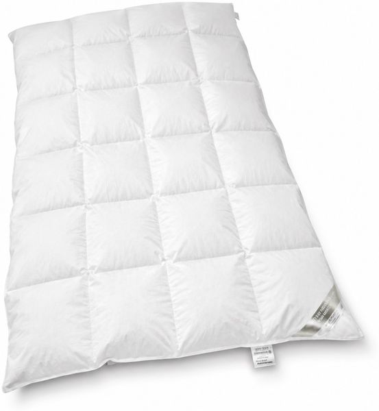 Classic Kassetten Daunenbett Daunendecke, 155x200, 1170 g 100% neue Daunen