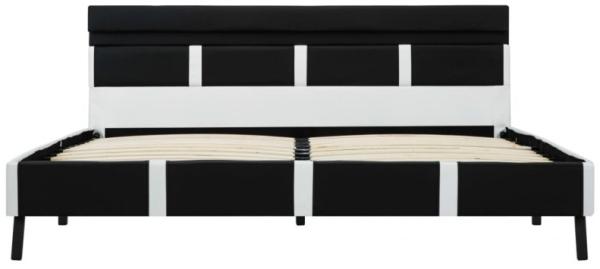 vidaXL Bettgestell mit LED Schwarz Kunstleder 120x200 cm, Mit Beleuchtung [280303] Bild 4