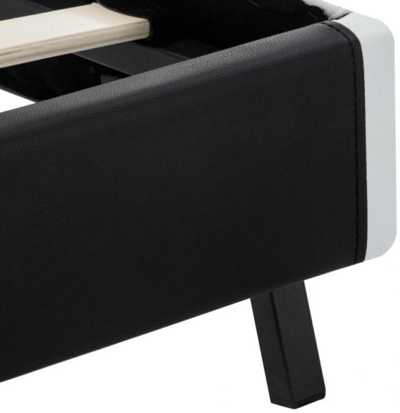 vidaXL Bettgestell mit LED Schwarz Kunstleder 120x200 cm, Mit Beleuchtung [280303] Bild 14