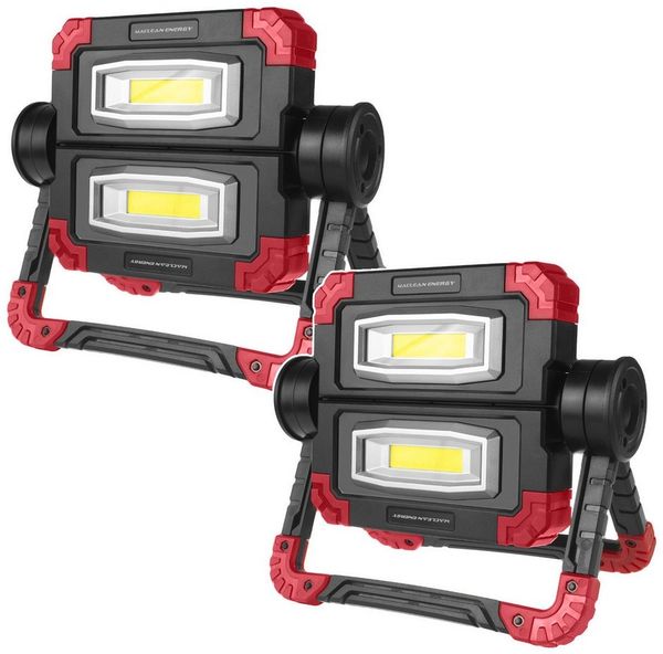 Maclean LED Arbeitsleuchte MCE439, kaltweiß, LED COB Klappbare Werkstattlampe 300lm