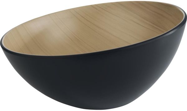 APS Frida Schale Holzoptik/schwarz, Inhalt: 2,60 Liter, ø: 285 mm