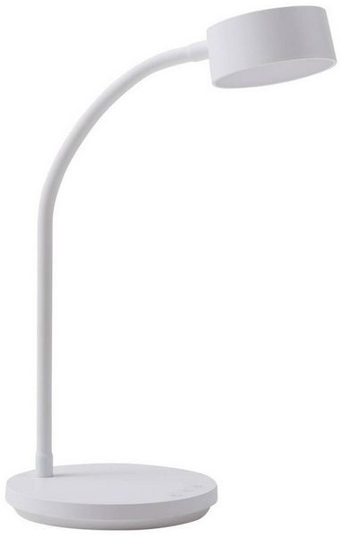 Lindby Schreibtischlampe Maori, LED, Metall, Weiß Farbwechsel warmweiß / tageslicht IP20, 1 x 3,1 W LED, Farbwechsel warmweiß / tageslicht