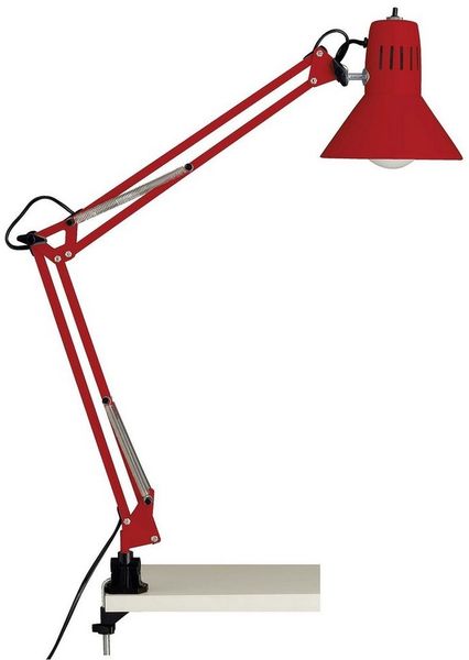 Brilliant Leuchten No. 10802-01 Schreibtischklemmleuchte Hobby E27 rot