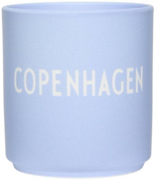Design Letters Tasse Becher Favourite Cup Copenhagen Blau
